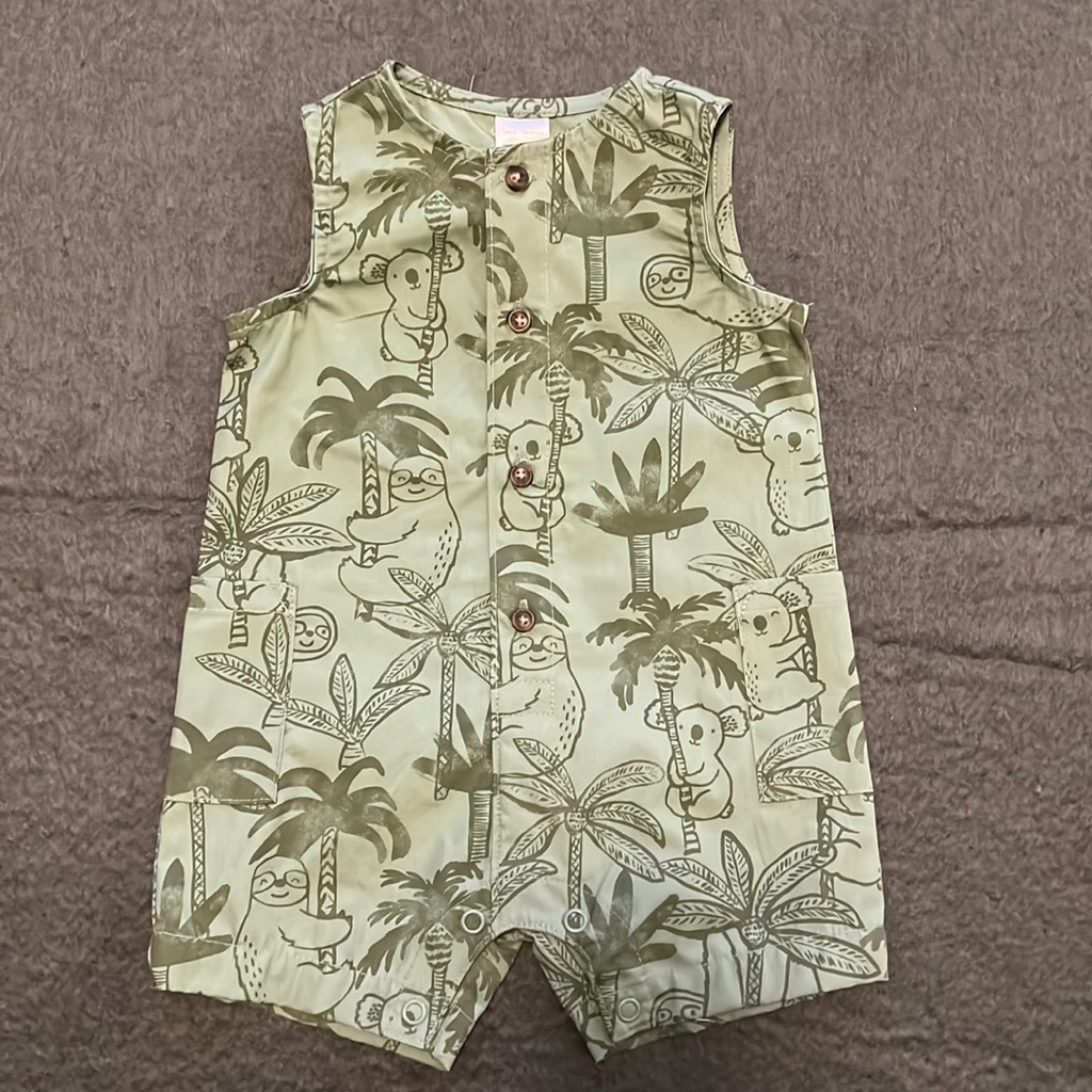 Koala Button-Down Romper